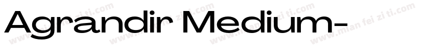 Agrandir Medium字体转换